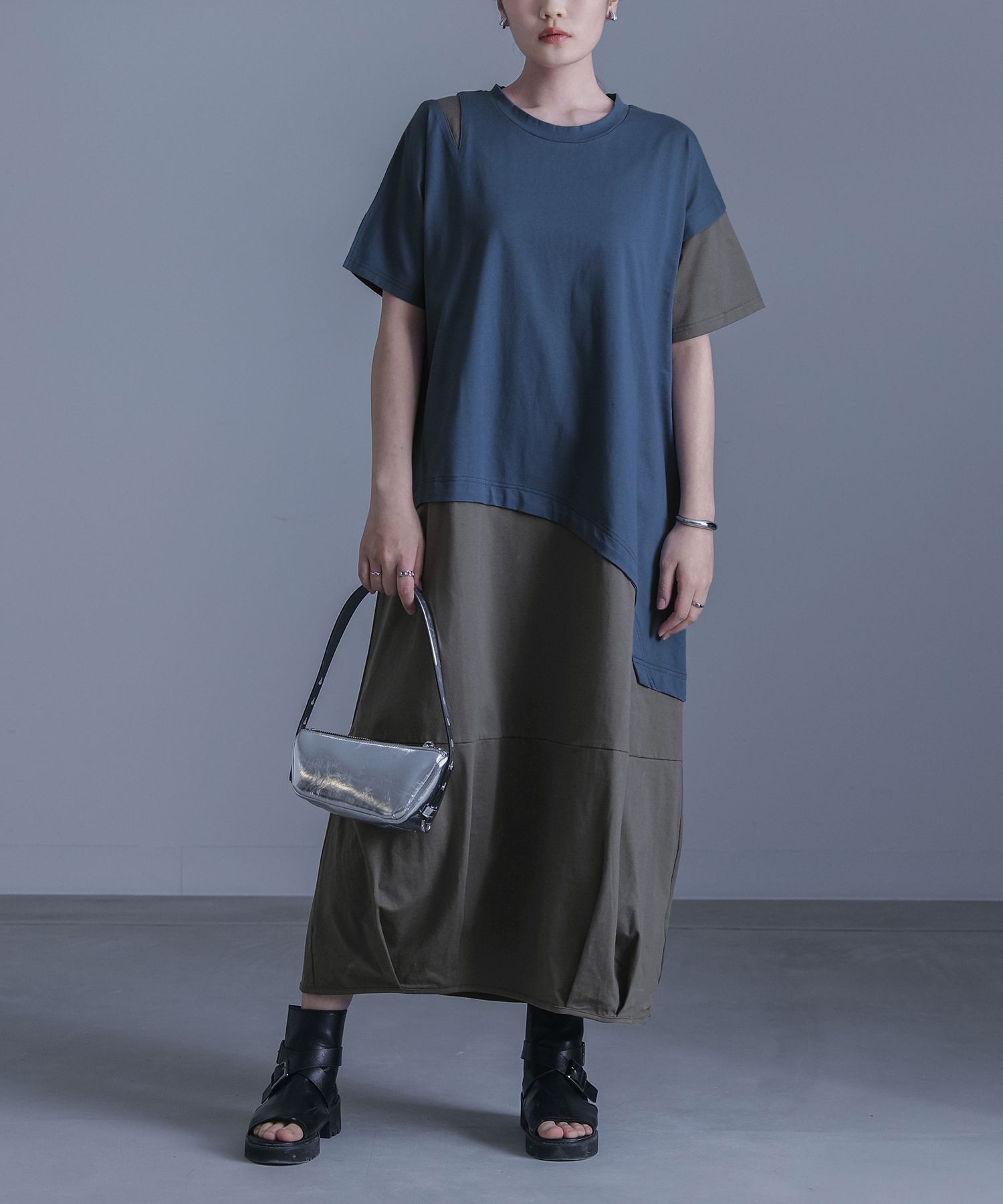 osharewalker ワンピース レディース ドレス ロング丈 マキシ丈