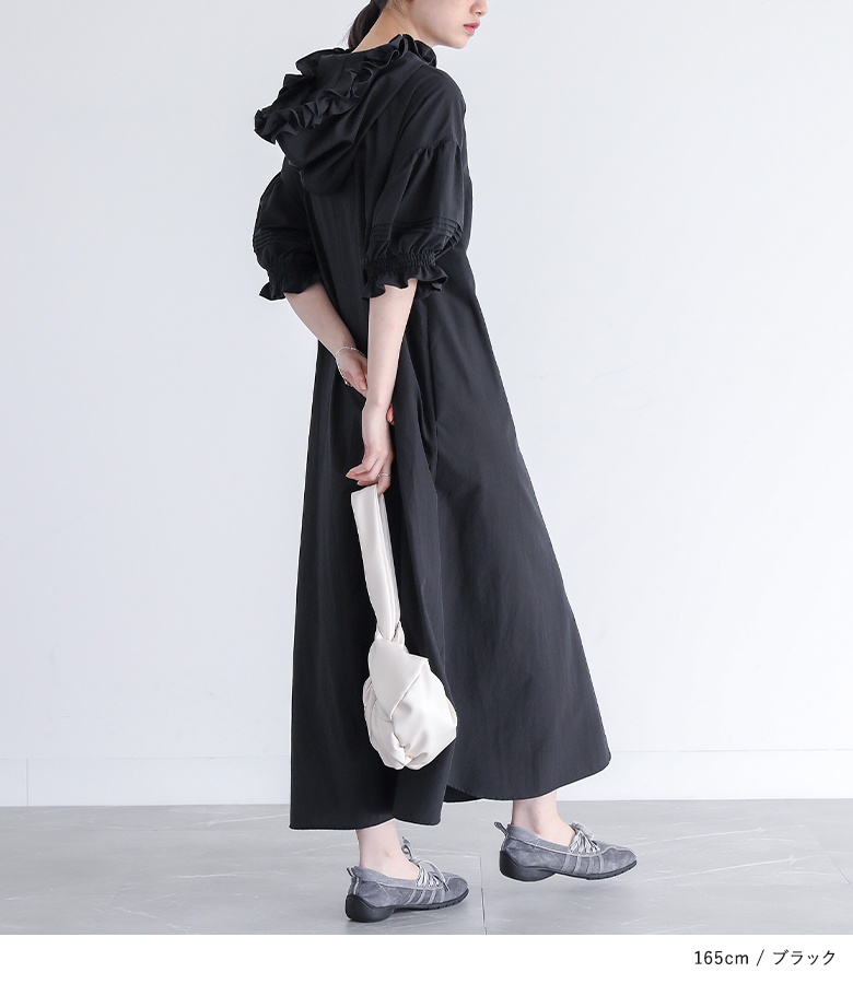 ワンピース レディース 夏 きれいめ ドレス ロング丈 半袖 シャツワンピ キャンディスリーブ 春 「メール便不可」「30」 | osharewalker | 07