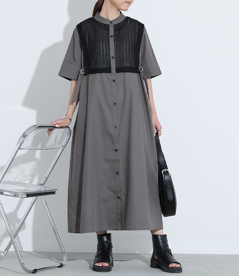 osharewalker（オシャレウォーカー） シャツワンピース レディース