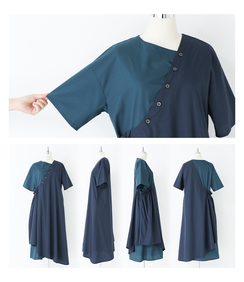 【EPOCA】綿100%半袖ロングワンピースドレス˚✧₊～新品・未使用品〜 EPOCA】綿100%半袖ロングワンピースドレス˚✧₊～新品・未使用品〜