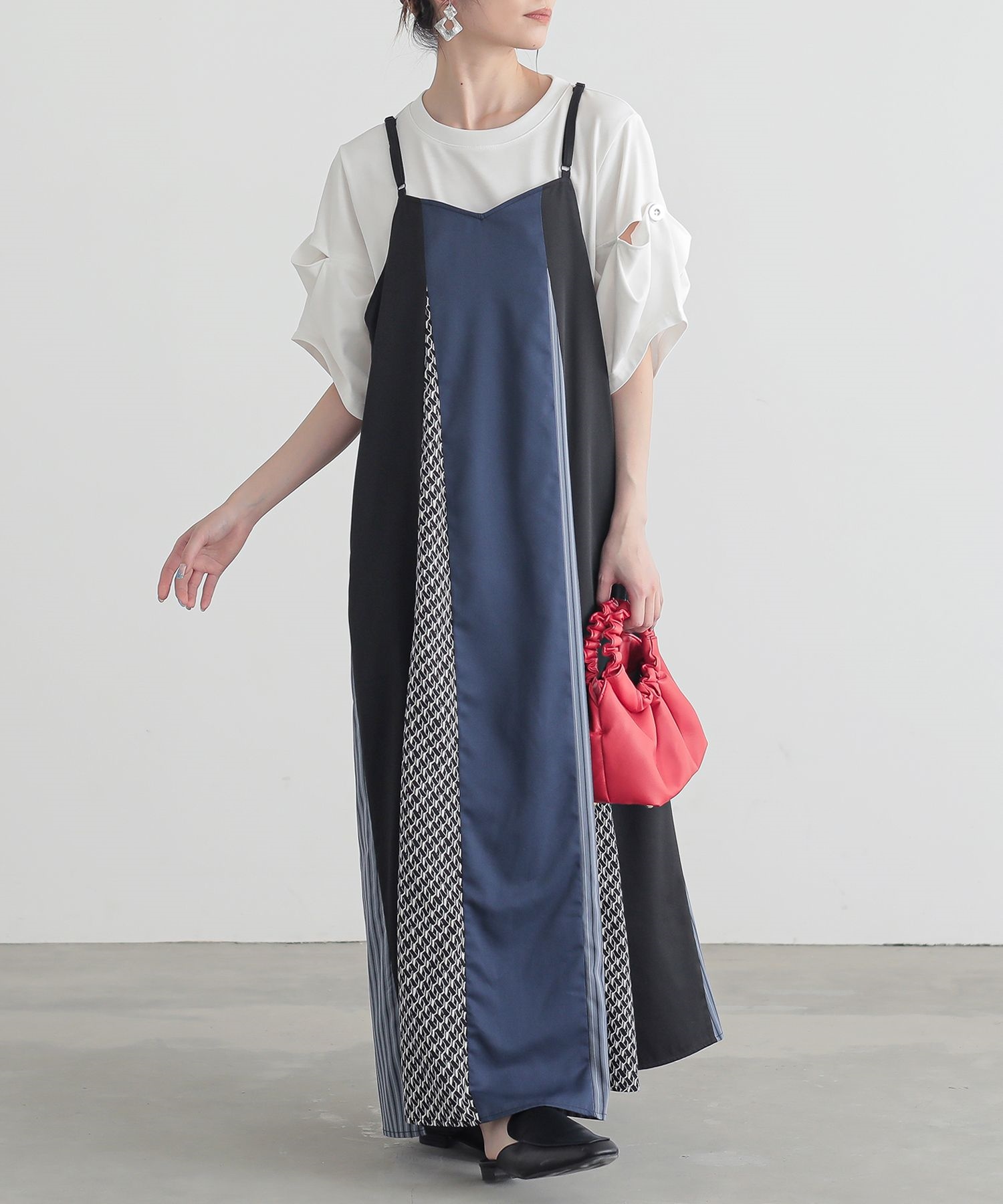 リゾートマキシワンピース 肩紐(サイズ(S/M/L):3L(XXL リゾートマキシワンピース 肩紐(サイズ(S/M/L):3L(XXL