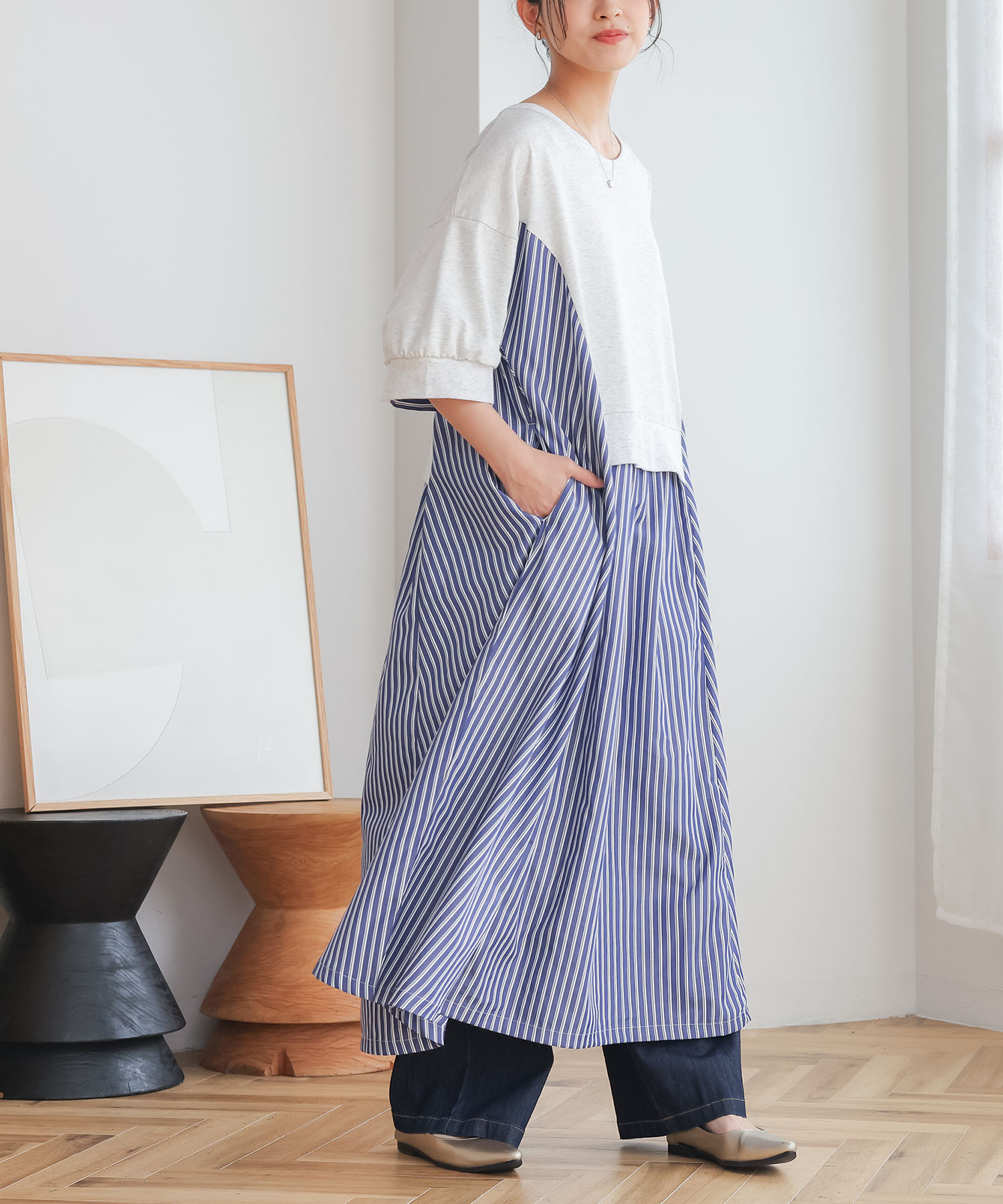 osharewalker（オシャレウォーカー） ワンピース 半袖 接触冷感 