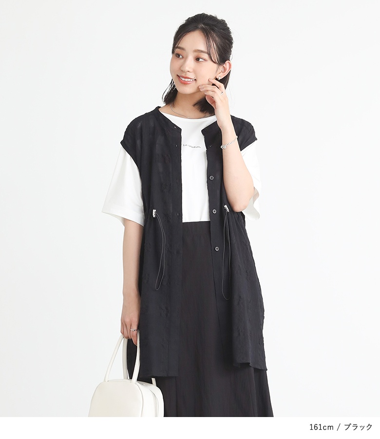 「感謝価格」ベスト ジレ トップス レディース...の詳細画像2