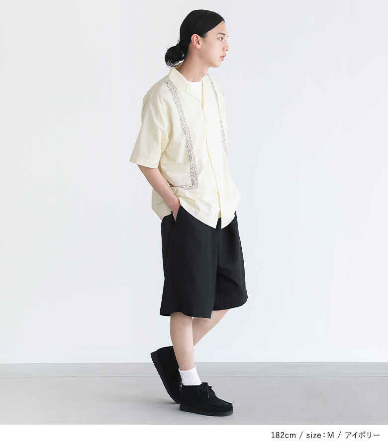 カジュアルシャツ トップス メンズ 夏 半袖 ...の詳細画像1