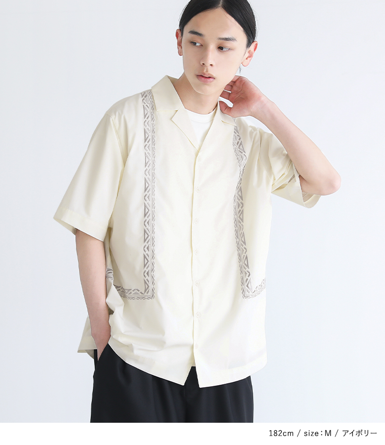 カジュアルシャツ トップス メンズ 夏 半袖 ...の詳細画像3