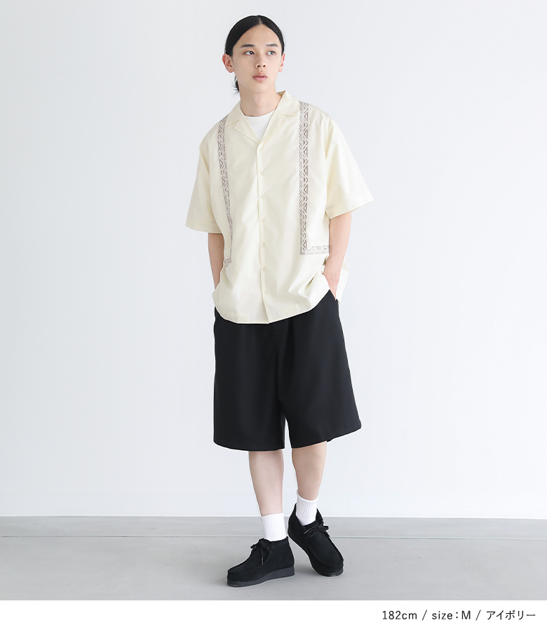 カジュアルシャツ トップス メンズ 夏 半袖 ...の詳細画像4