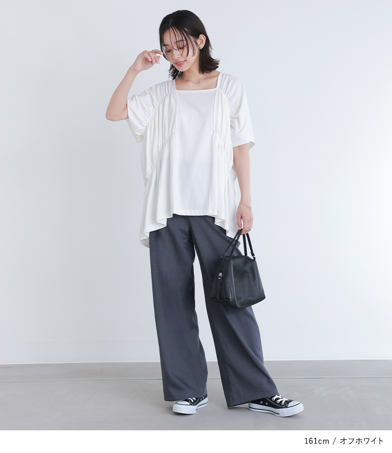 osharewalker トップス レディース カットソー シャーリング