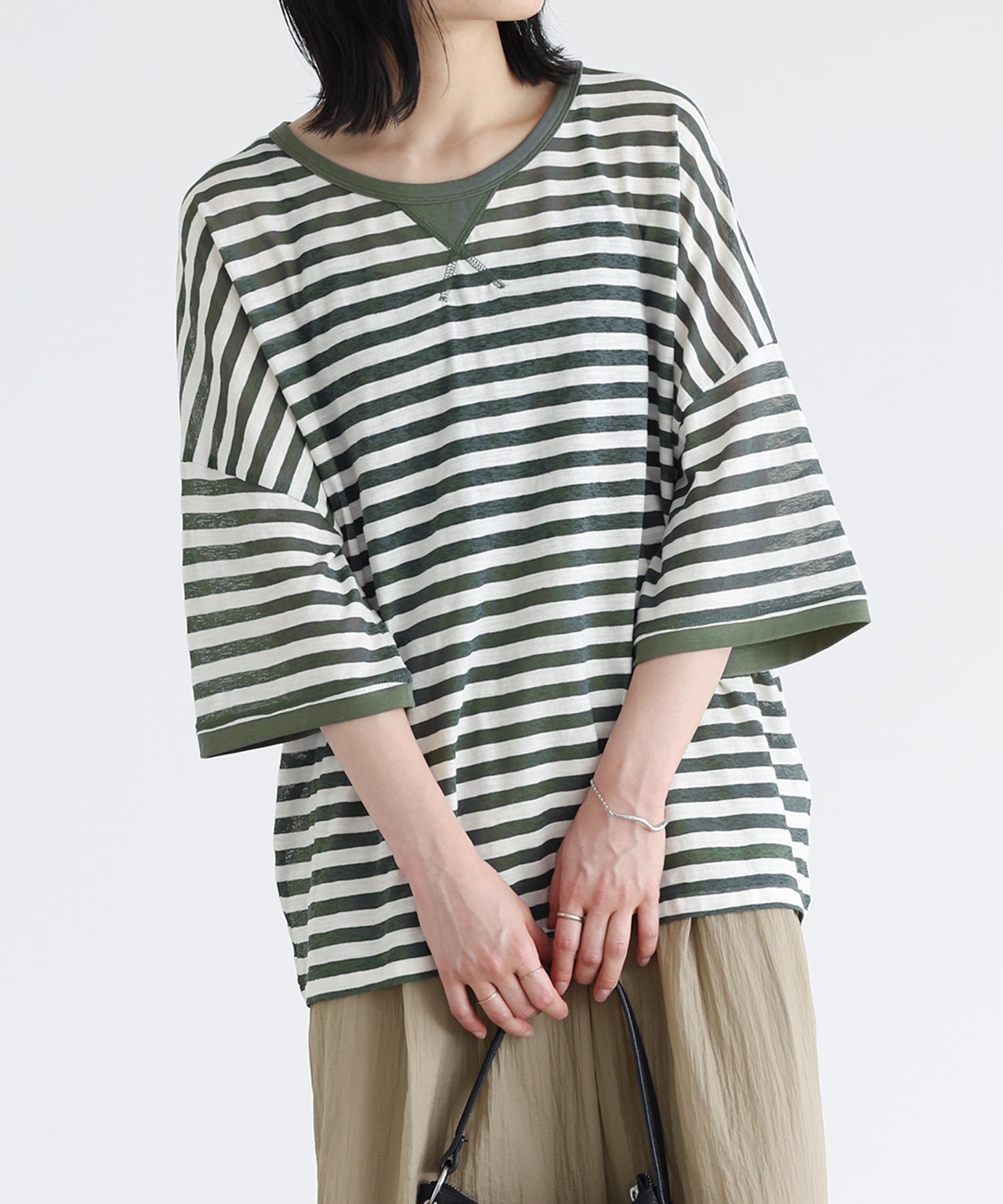 osharewalker トップス レディース 春夏 プルオーバー Tシャツ