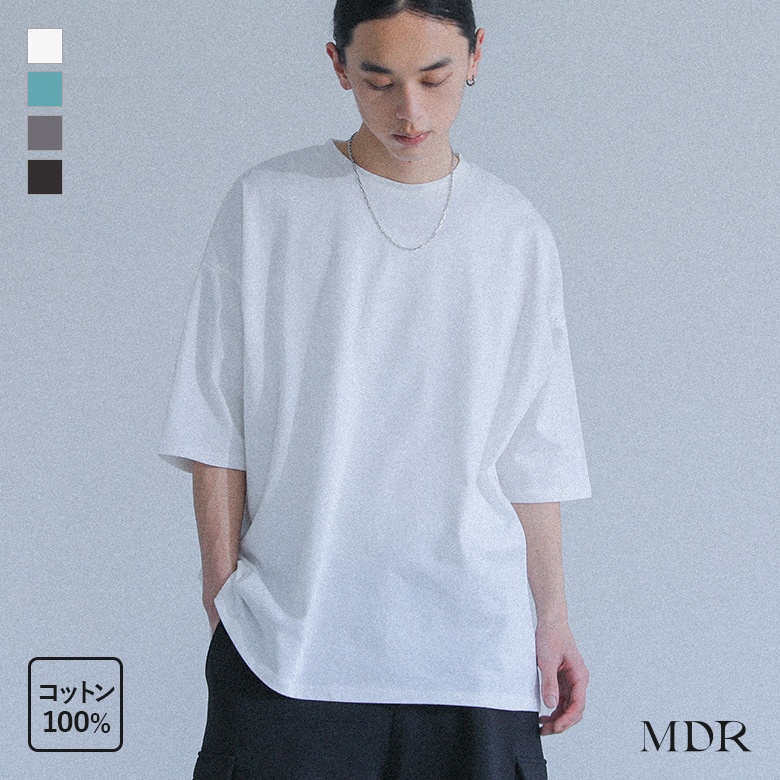  ★オーバーサイズ 半袖 クルーネック 綿 Tシャツ osharewalker Tシャツ メンズ トップス 半袖 クルーネック 綿100