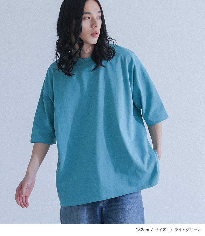osharewalker Tシャツ メンズ トップス 半袖 クルーネック 綿100