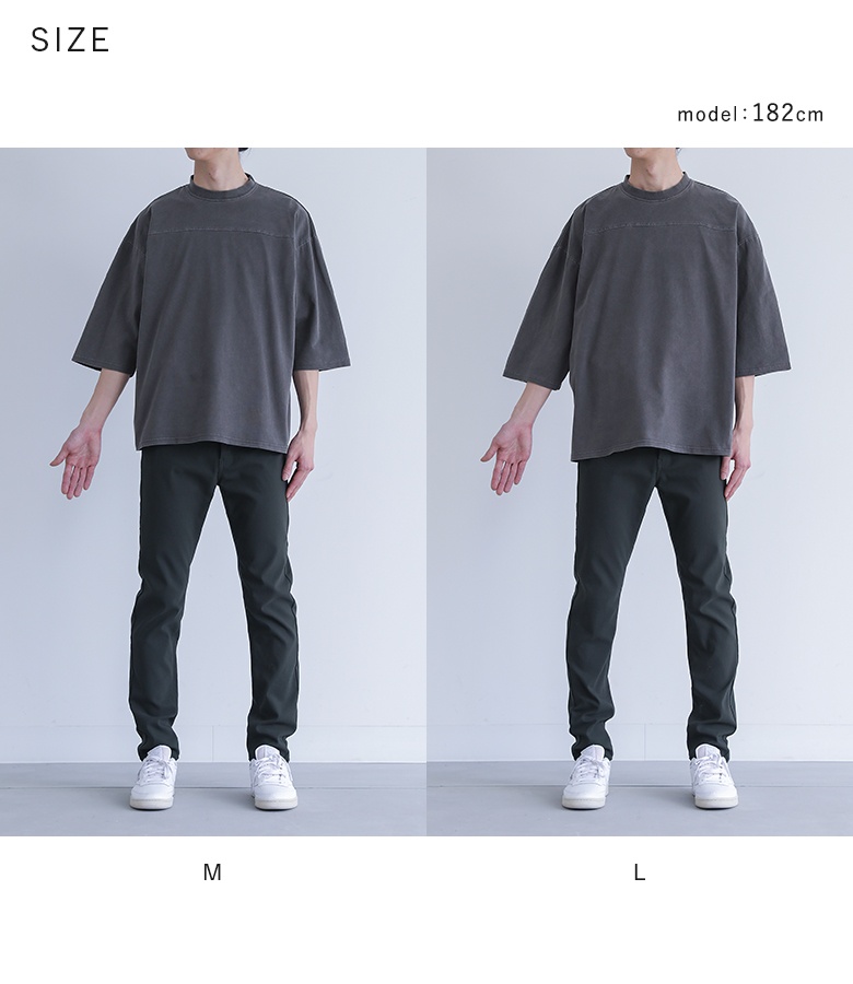osharewalker カットソー メンズ トップス 半袖 五分袖 Tシャツ