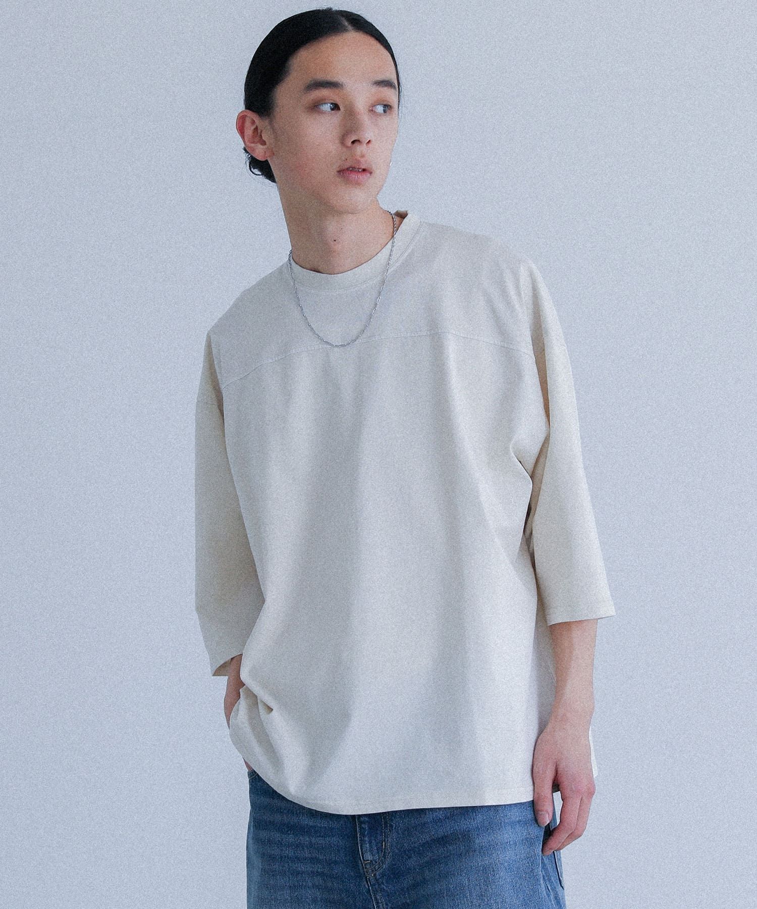 osharewalker カットソー メンズ トップス 半袖 五分袖 Tシャツ