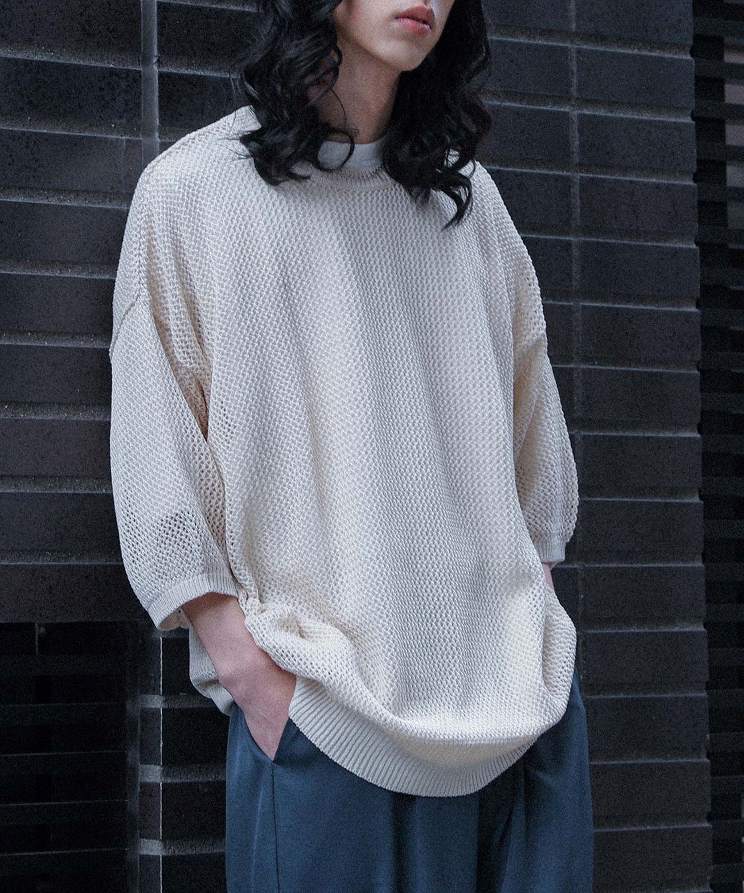 メンズ 重ね着風ニット プルオーバー クルーネック T02015 ロッキーモンロー Rocky Monroe クルーネックニット メンズ
