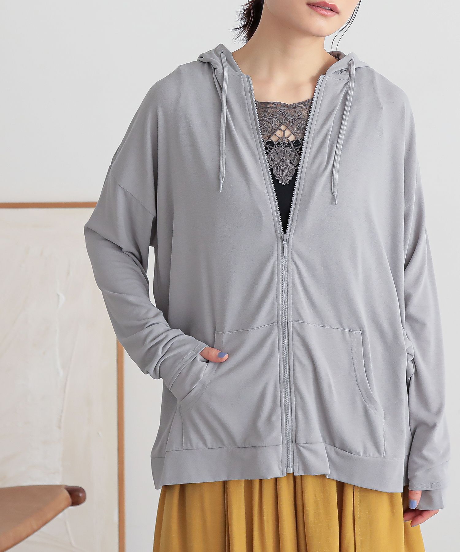 osharewalker UVカットパーカー レディース トップス 長袖