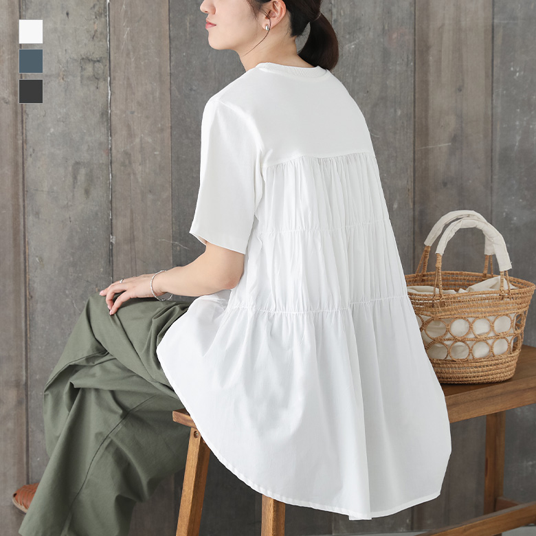 素朴で可愛らしくシンプルだけど表情豊か古布の創作チュニックです。 素朴で可愛らしくシンプルだけど表情豊か古布の創作チュニックです。