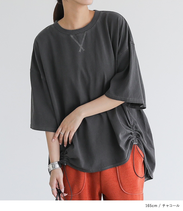 Tシャツ レディース 春 夏 半袖 クルーネッ...の詳細画像1