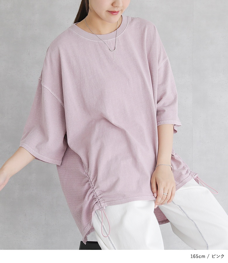 Tシャツ レディース 春 夏 半袖 クルーネッ...の詳細画像5