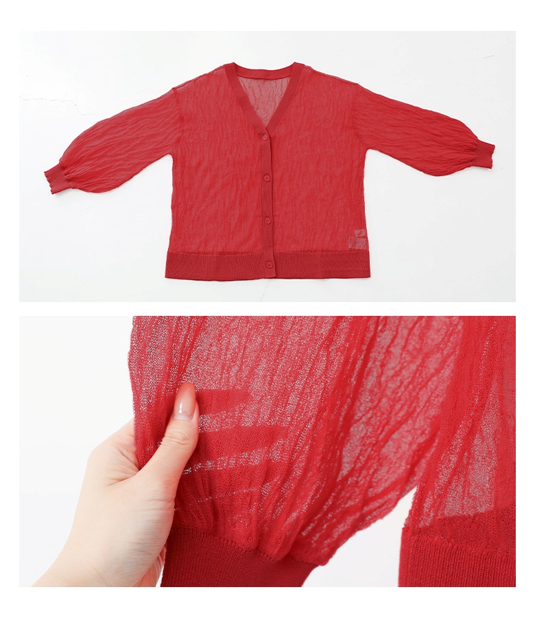 alexanderwang.t 赤 カーディガン 長袖 レッド（赤）系 Alexander Wang(アレキサンダーワン