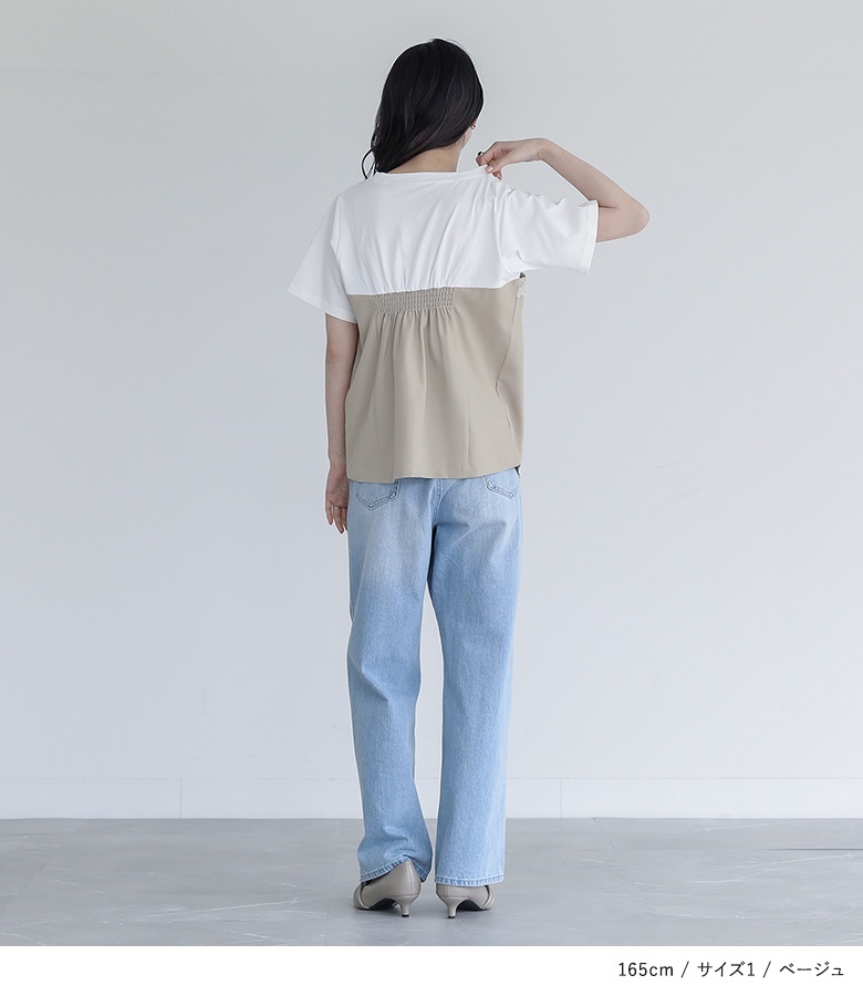 カットソー トップス Tシャツ 半袖 レディース セットアップ レイヤード 重ね着 レース 大人かわいい 白 50代 春 夏 秋「メール便可」「10」 | osharewalker | 07