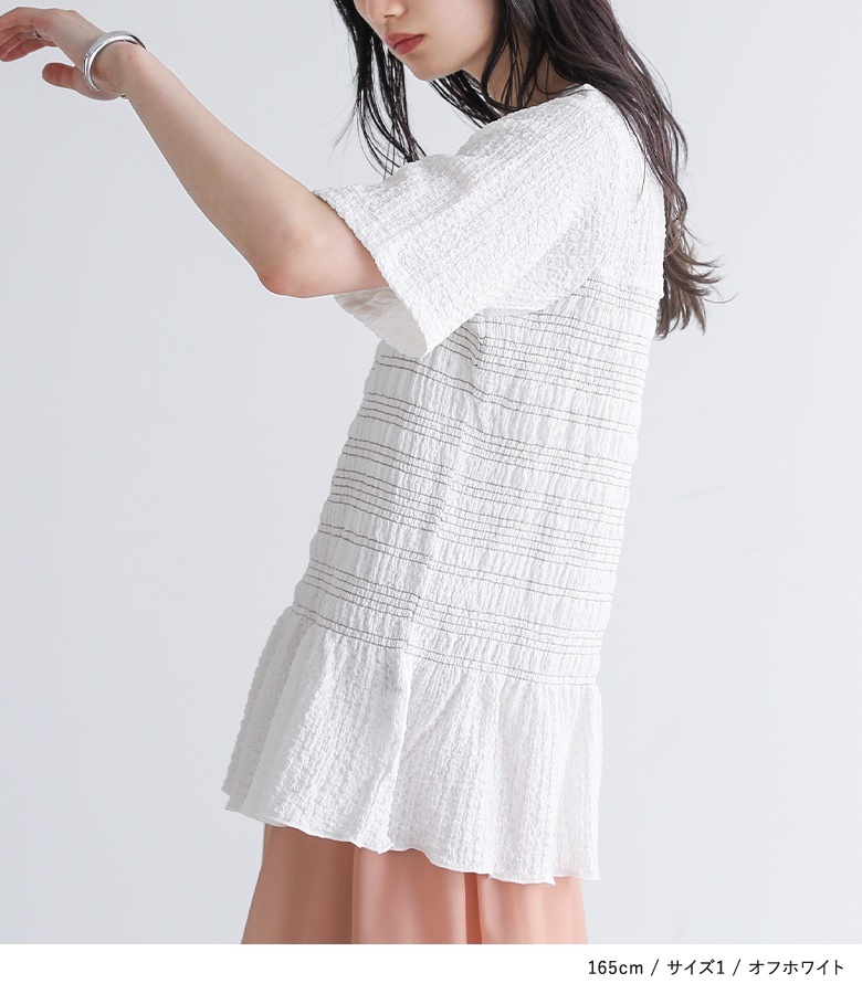 カットソー レディース トップス 半袖 Tシャツ クルーネック プルオーバー 春 夏 「メール便可」「10」 | osharewalker | 05