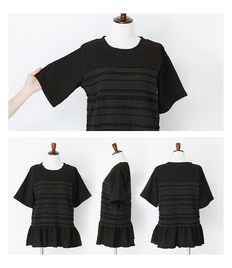 カットソー レディース トップス 半袖 Tシャツ クルーネック プルオーバー 春 夏 「メール便可」「10」 | osharewalker | 15