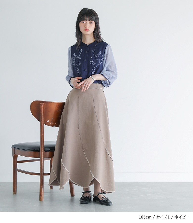 osharewalker（オシャレウォーカー） 「新色登場」ブラウス 七分袖