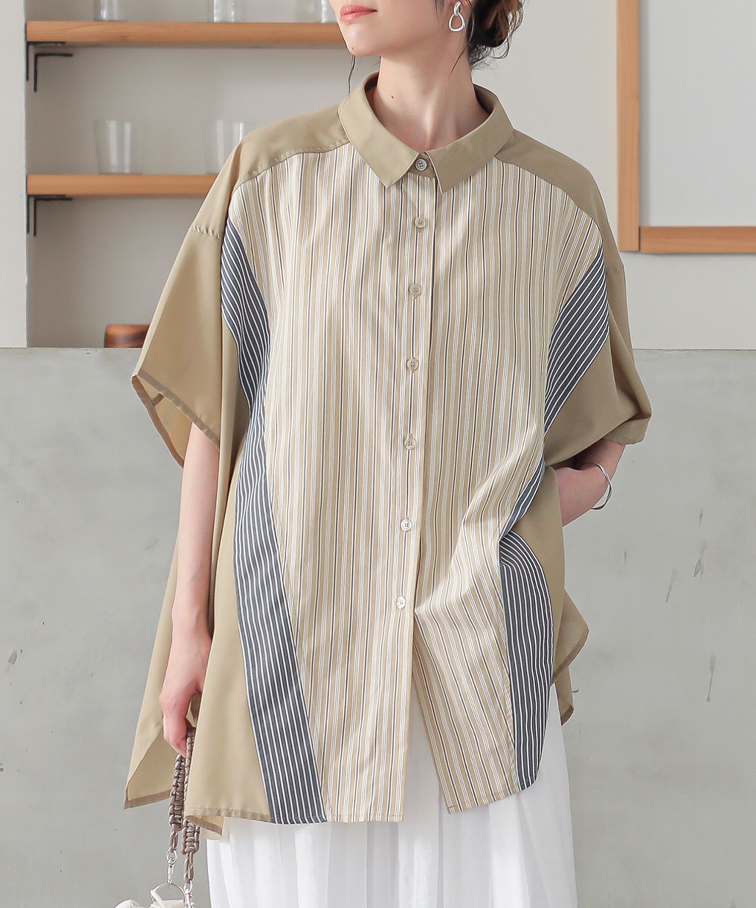 osharewalker（オシャレウォーカー） シャツ 半袖 レディース 春 夏