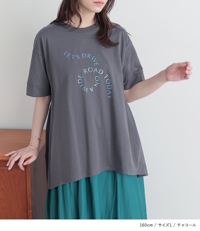osharewalker Tシャツ レディース トップス 半袖 箔 プリントT