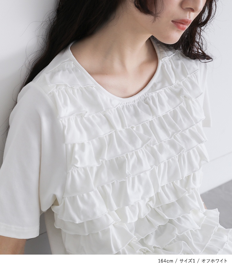 め GENTLEWOMANリボン付きホワイト半袖Tシャツ osharewalker Tシャツ レディース トップス 半袖 カットソー