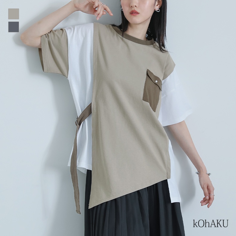 osharewalker カットソー 半袖 五分袖 レディース トップス T