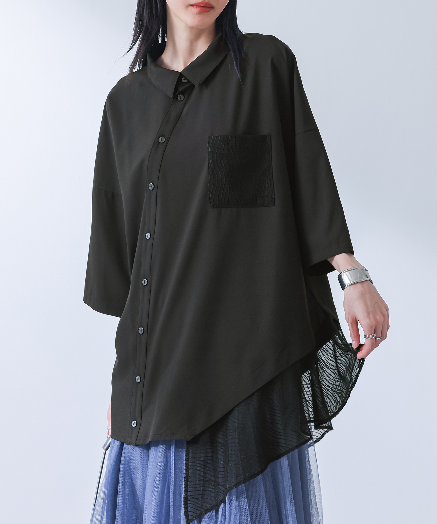 osharewalker（オシャレウォーカー） シャツ 七分袖 レディース 春 夏