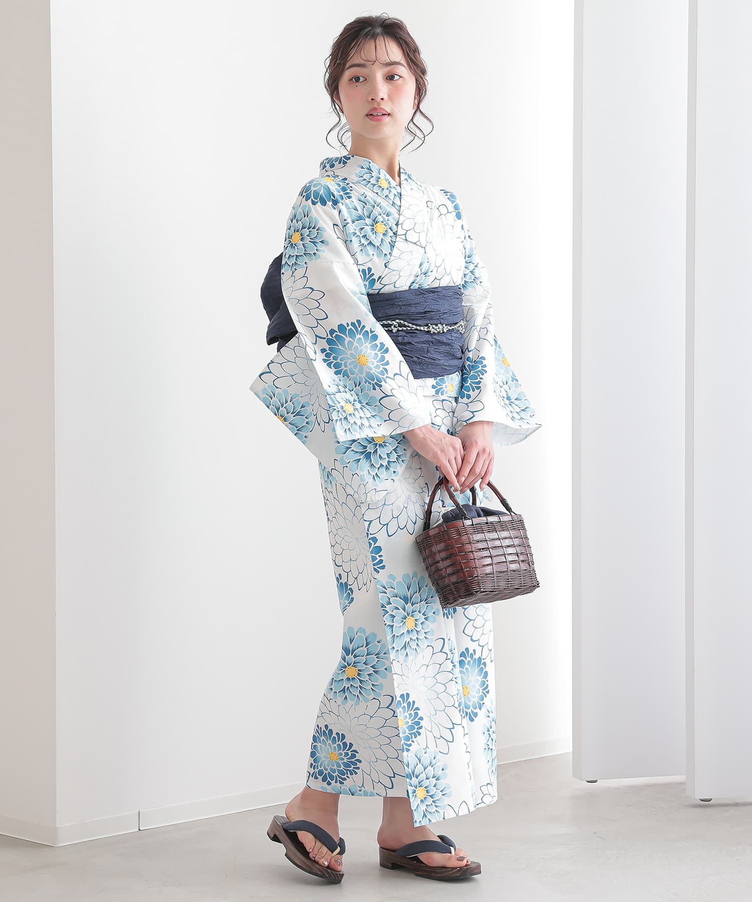 №3074 大人兵児帯浴衣着物レオパード