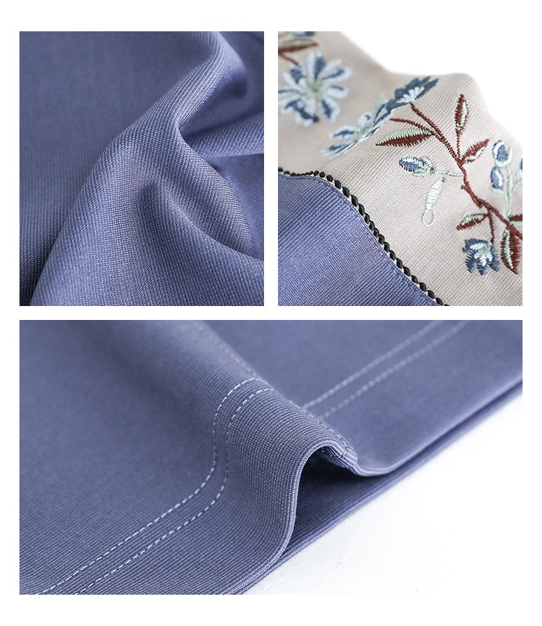 DABUWAWA上品 キュート 刺繍 花柄 トップス パンツ セットアップ セットアップ 花柄トップスとスカート上下セット レディース