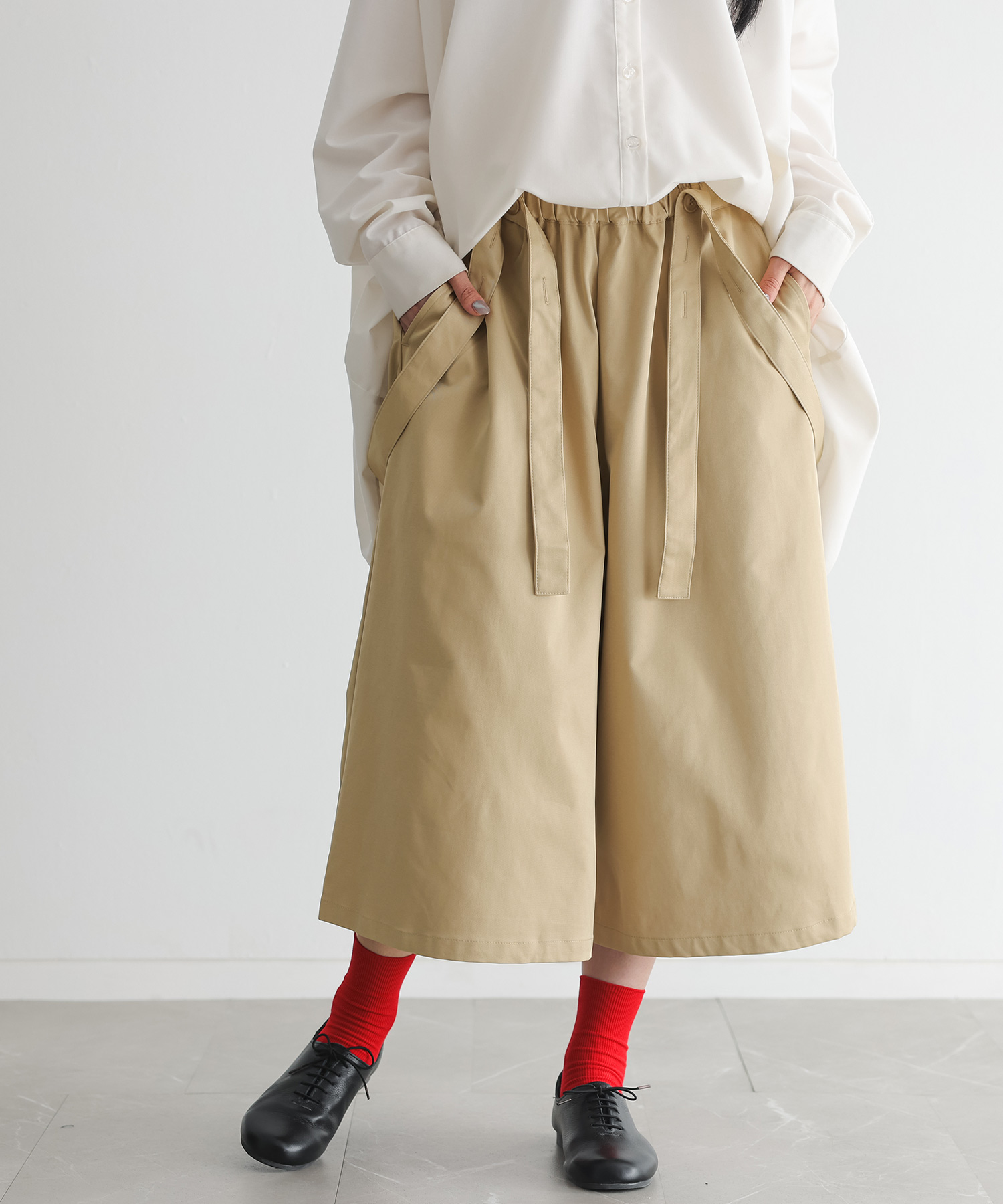 osharewalker（オシャレウォーカー） サルエルパンツ クロップド丈
