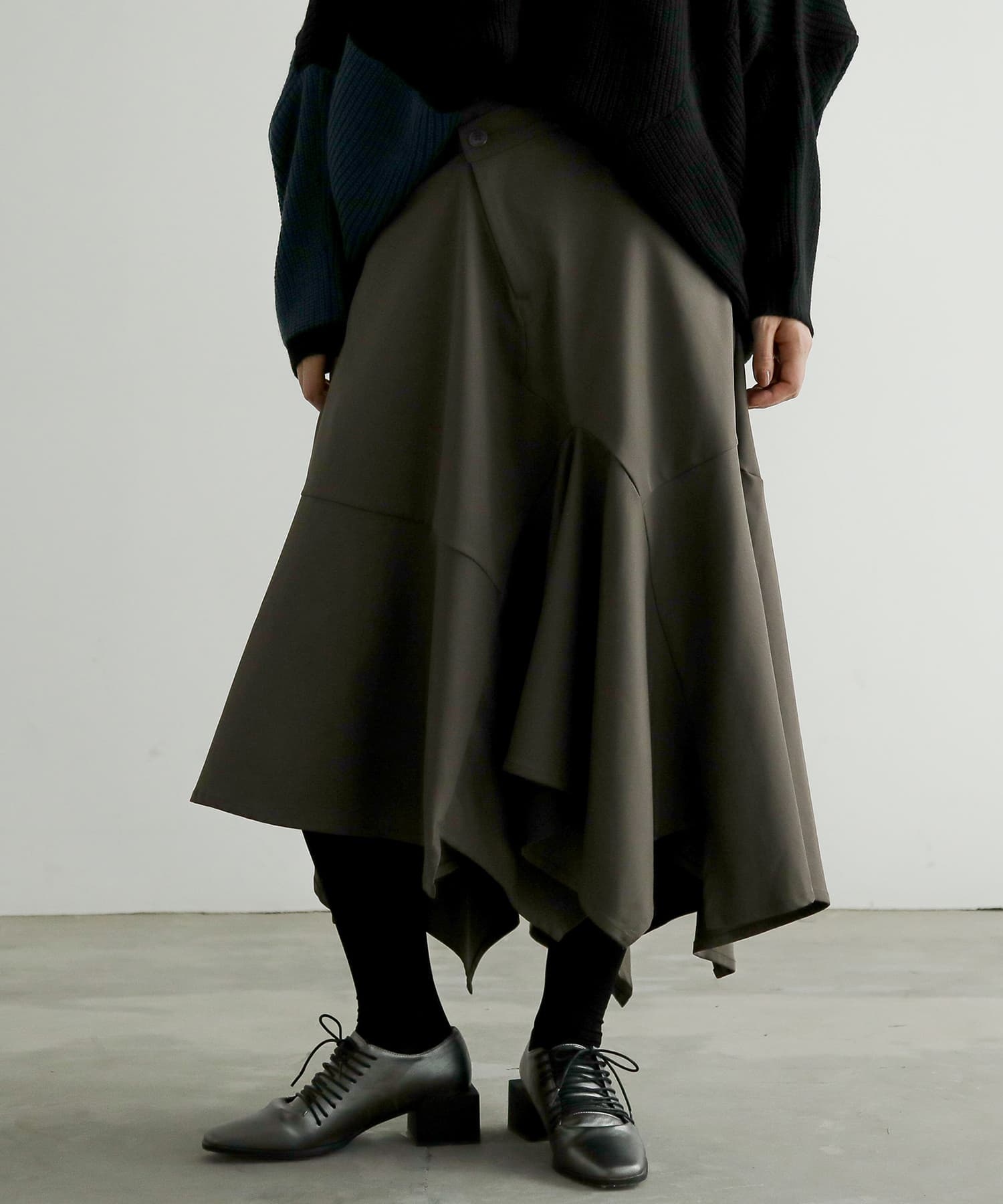 osharewalker（オシャレウォーカー） フレアスカート ミモレ丈