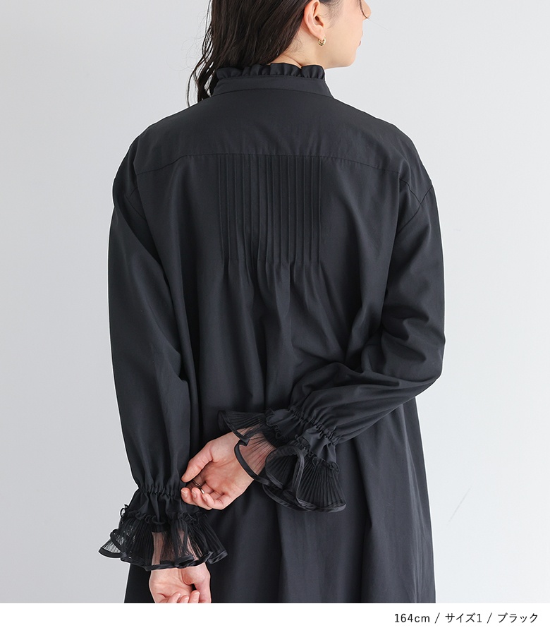 シャツワンピース ロング レディース ワンピ ...の詳細画像3