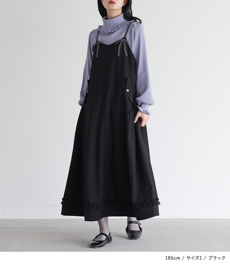 キャミワンピース ロング レディース ワンピ ...の詳細画像2