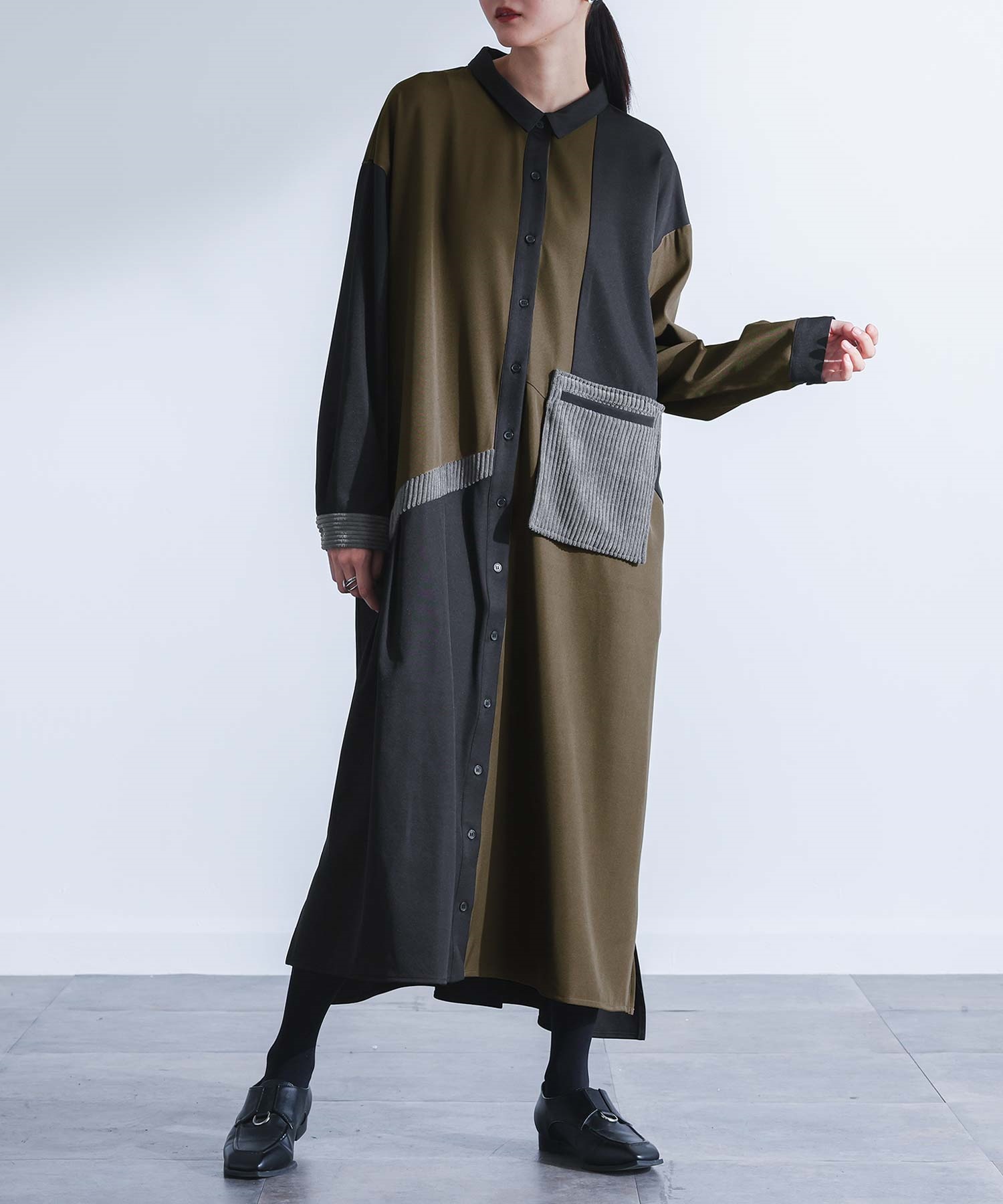 osharewalker（オシャレウォーカー） シャツワンピース ロング