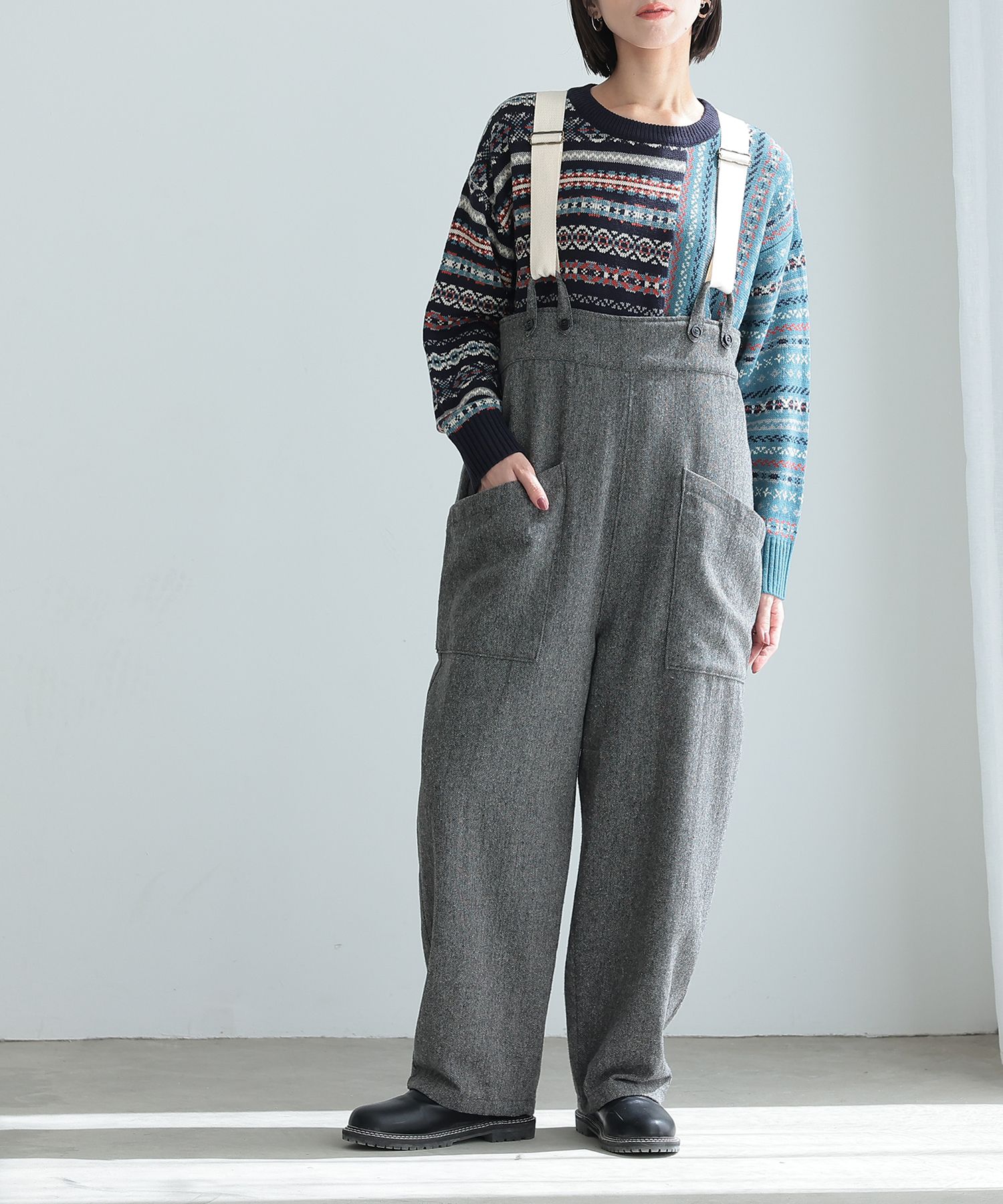 osharewalker（オシャレウォーカー） サロペット ロング レディース