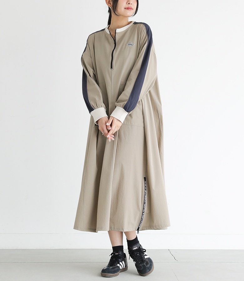 osharewalker ワンピース レディース ドレス 長袖ワンピース