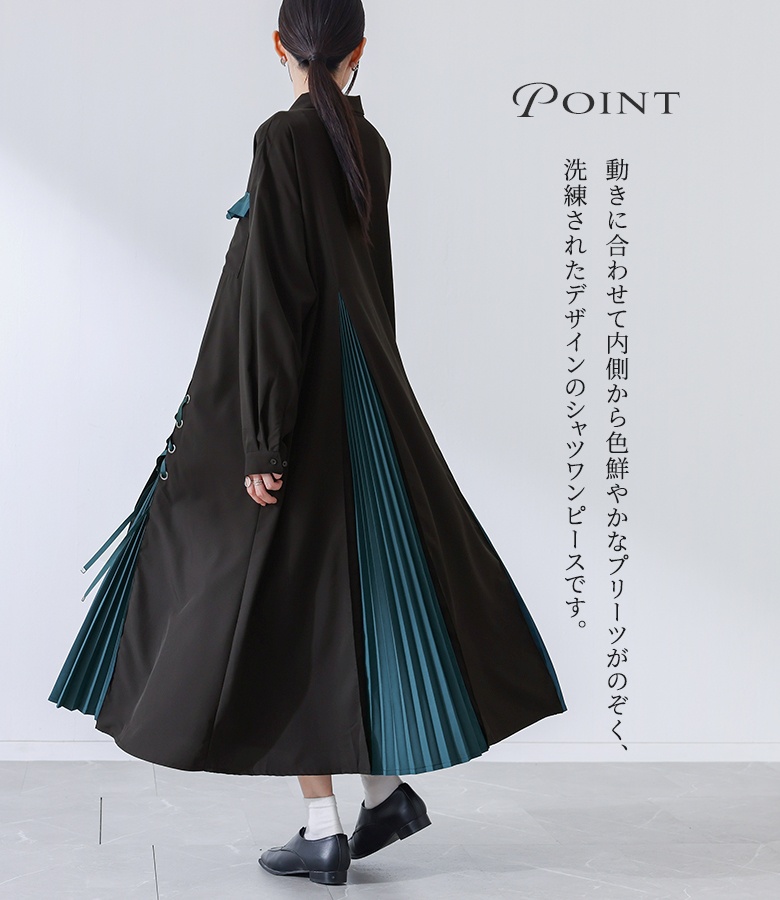 ワンピース レディース 秋 冬 春 ドレス 黒...の詳細画像2