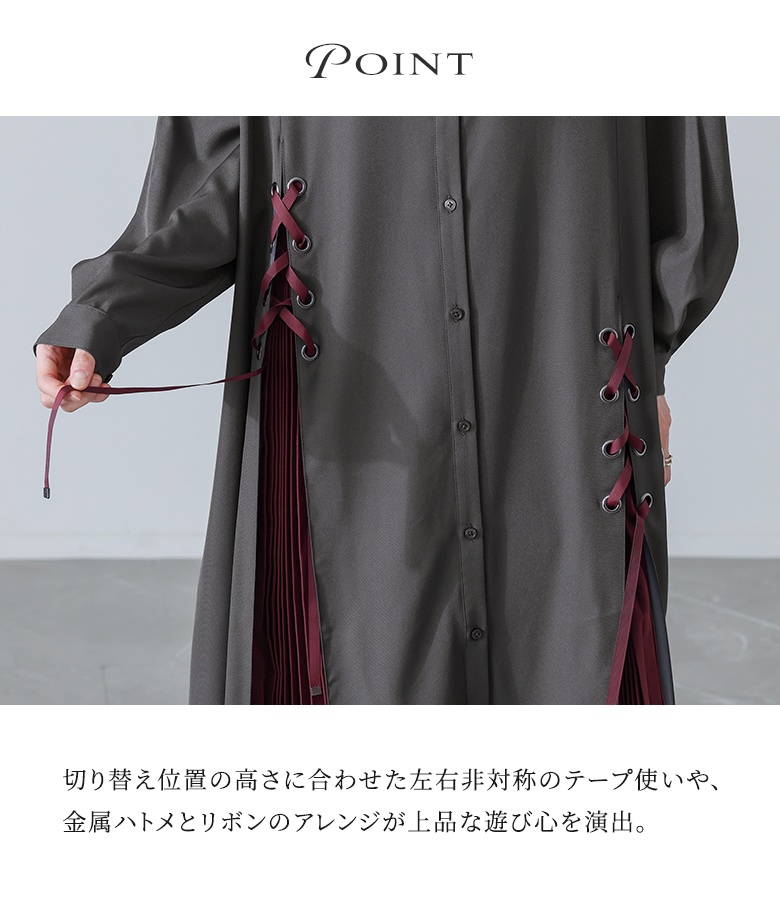 ワンピース レディース 秋 冬 春 ドレス 黒...の詳細画像3