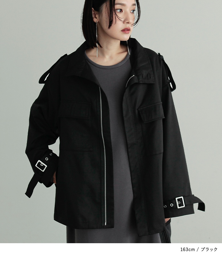 osharewalker ジャケット レディース アウター 長袖 ミリタリー