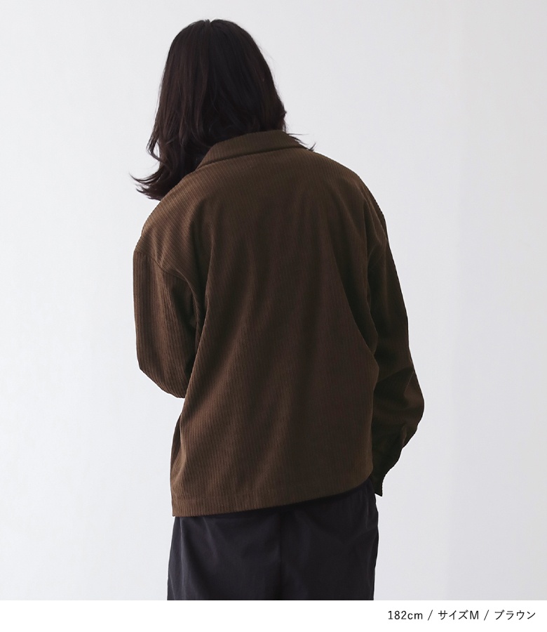 osharewalker カジュアルシャツ 長袖 メンズ トップス