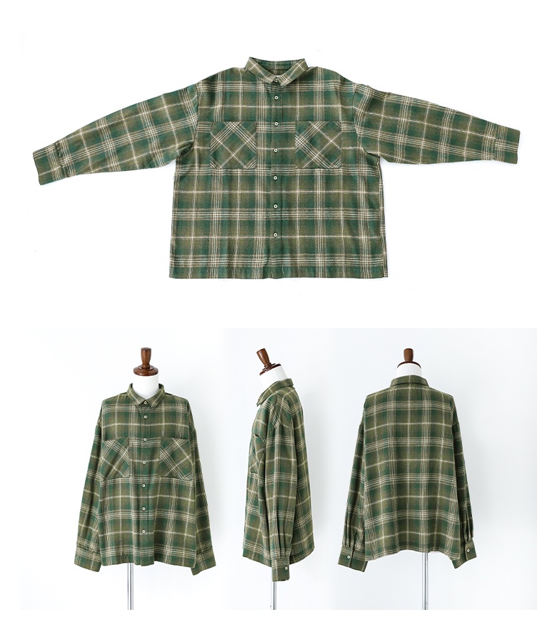 osharewalker シャツ 長袖 カジュアルシャツ メンズ トップス