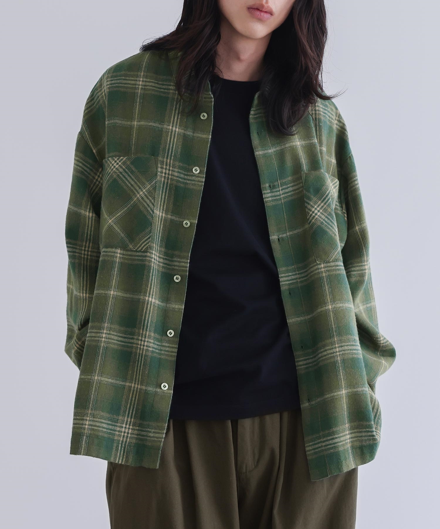 osharewalker シャツ 長袖 カジュアルシャツ メンズ トップス