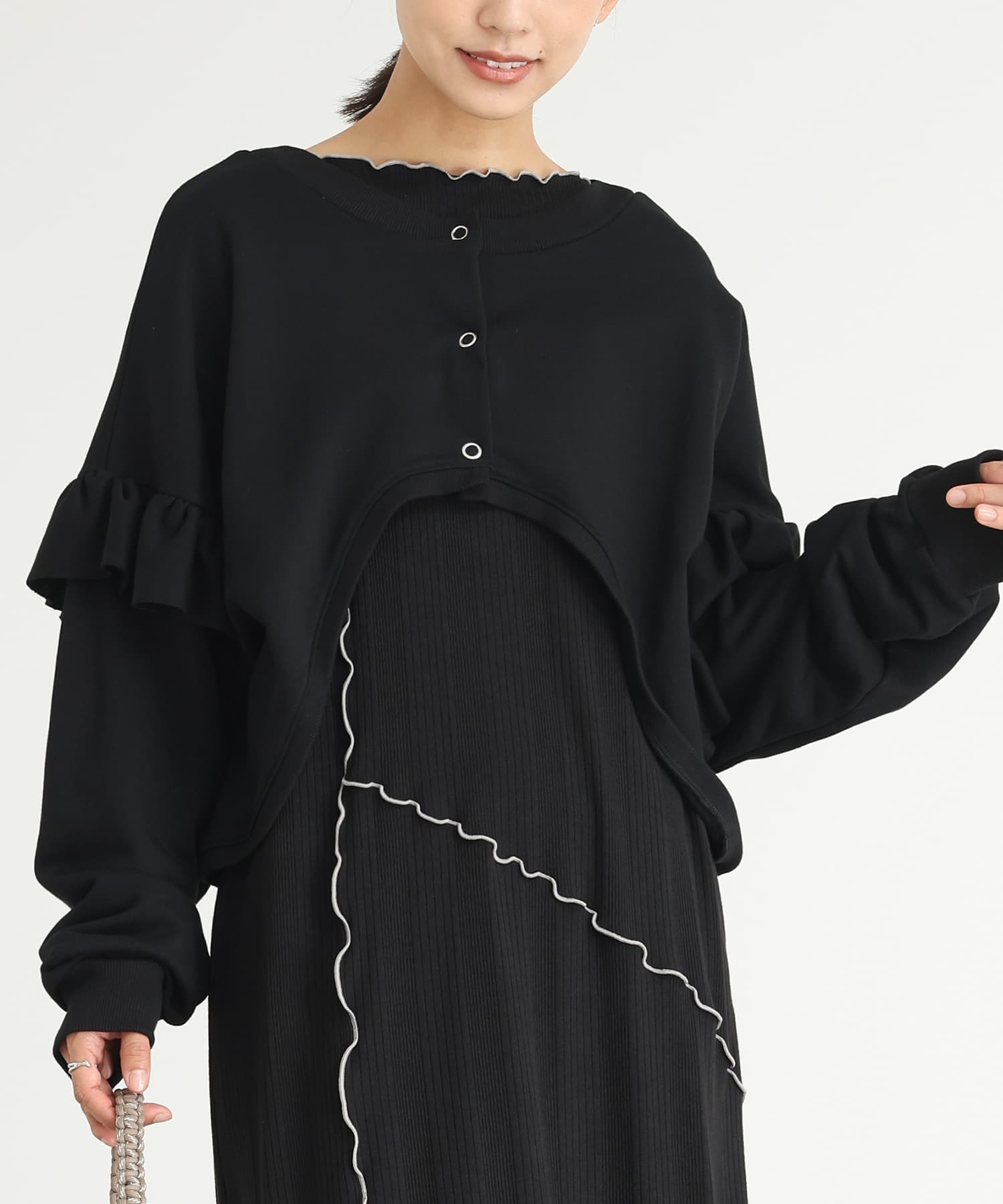 osharewalker スウェット ボレロ レディース トップス 長袖