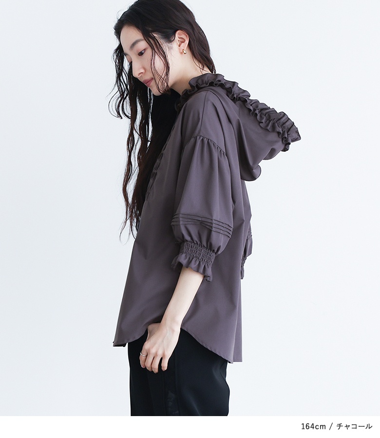 osharewalker ブラウス シャツ レディース トップス フリル