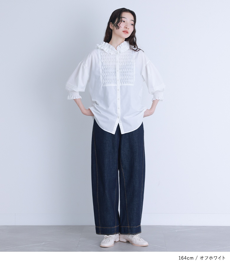 osharewalker ブラウス シャツ レディース トップス フリル