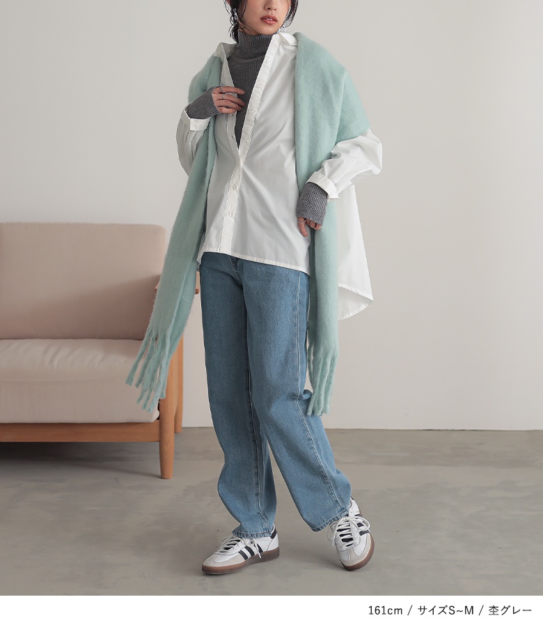 【新品】AURALEE リブニットネックウォーマー 白 新品】AURALEE リブニットネックウォーマー 白